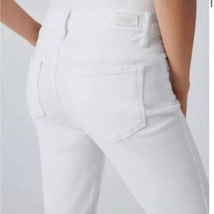 PAIGE White High Rise Jeans Slim Fit